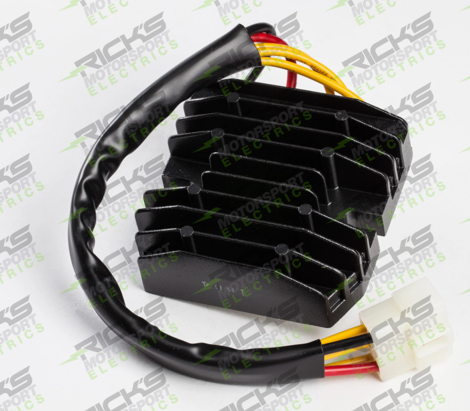 Rick's Motorsports Electrics Universal Style Hot Shot Series Rectifier-Regulator for Suzuki GSX-R600 '88-20, GSX-R750 '80-20 Rick's Motorsports Electrics Universal Style Hot Shot Series Rectifier-Regulator for Suzuki GSX-R600 '88-20, GSX-R750 '80-20
